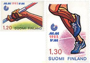 Stamps: 725634 HINGED FINLANDIA 1983 CAMPEONATO DEL MUNDO DE ATLETISMO EN HELSINKI